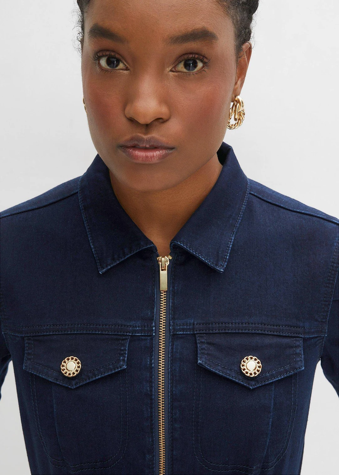 Robe en jean avec fermeture zippée - 3