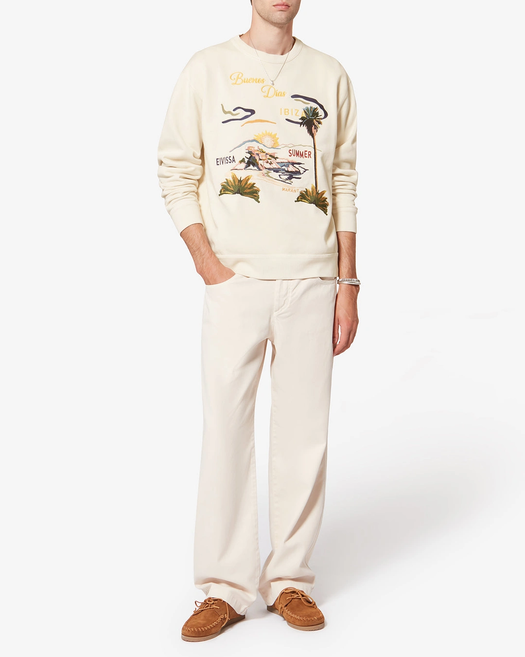 Sweat Shirt Mikoy - Homme - Écru - Taille XL - 4