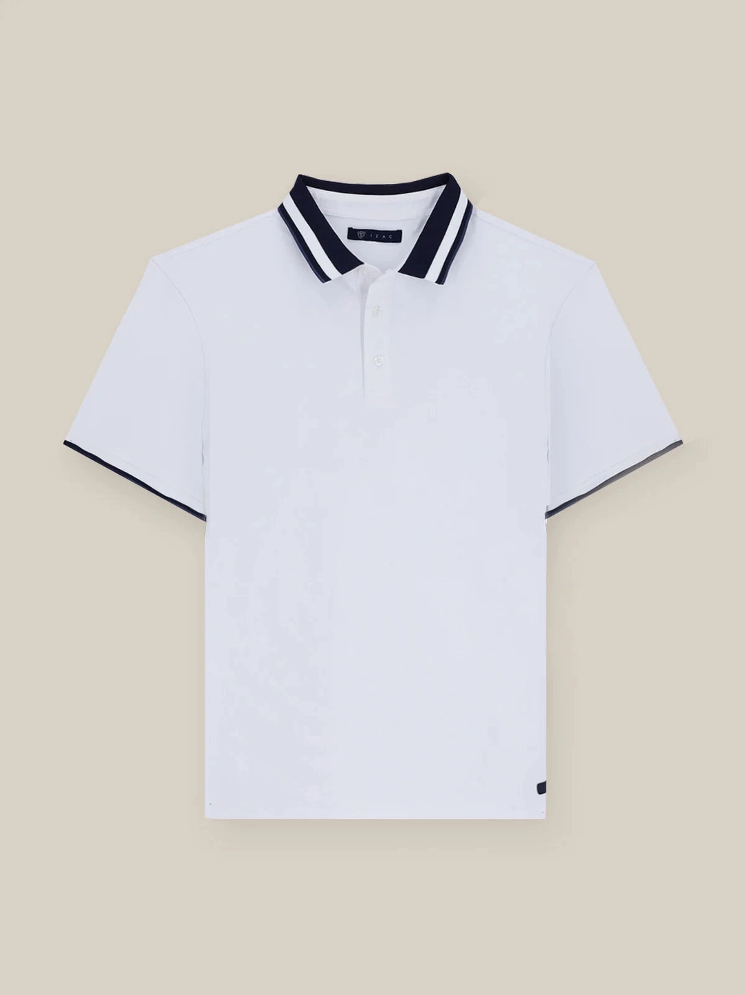 IZAC - Polo col boutonné blanc