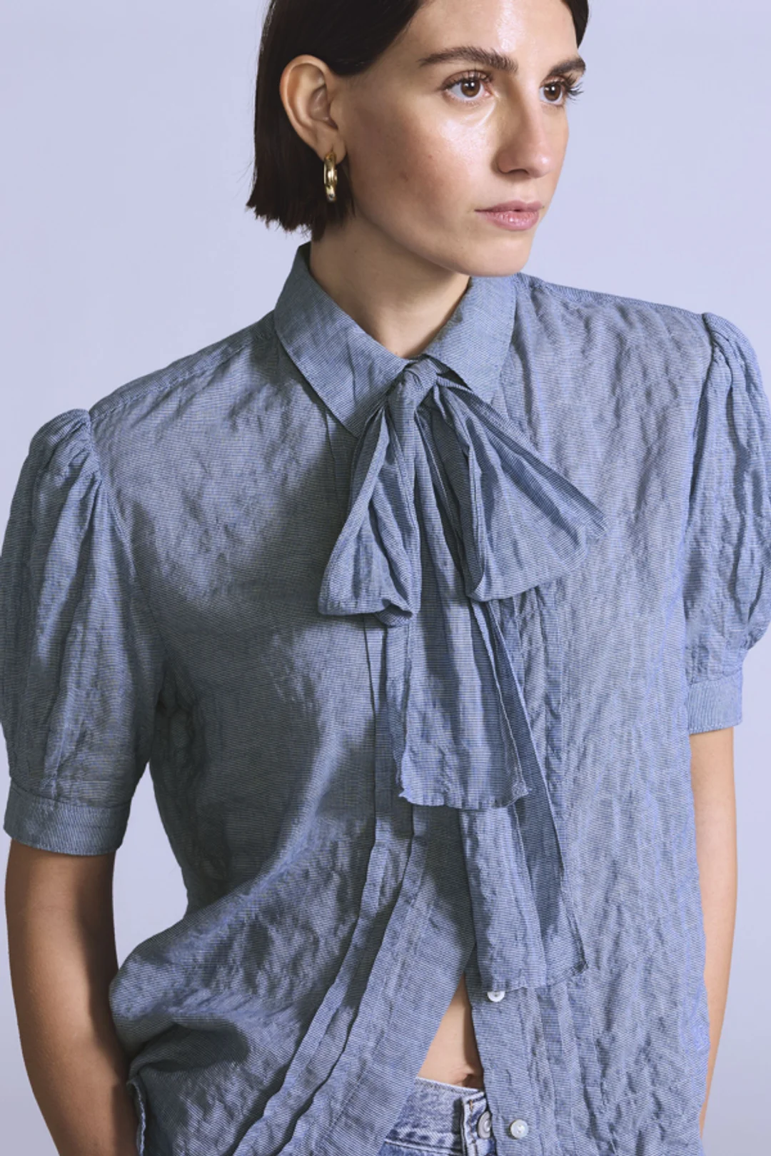 Levi's Chemise Manche Courte Weekend - Femme - Bleu / Btt Mini Plaid Capsule 1 - XS - 2