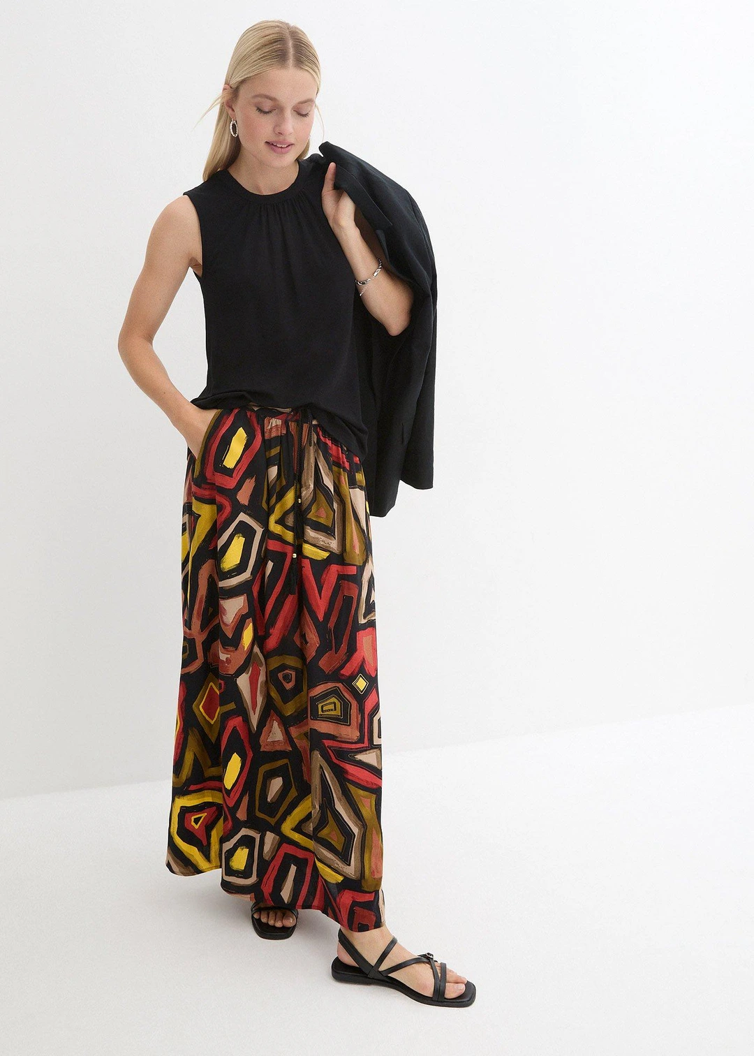 Blouse sans manches en jersey
