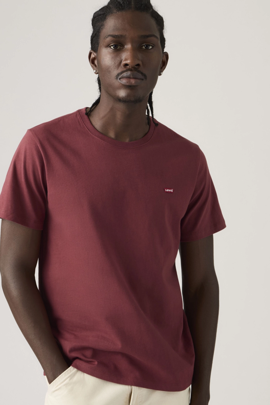Levi's T Shirt Original Housemark - Homme - Rouge / Oxblood Red - 2XL