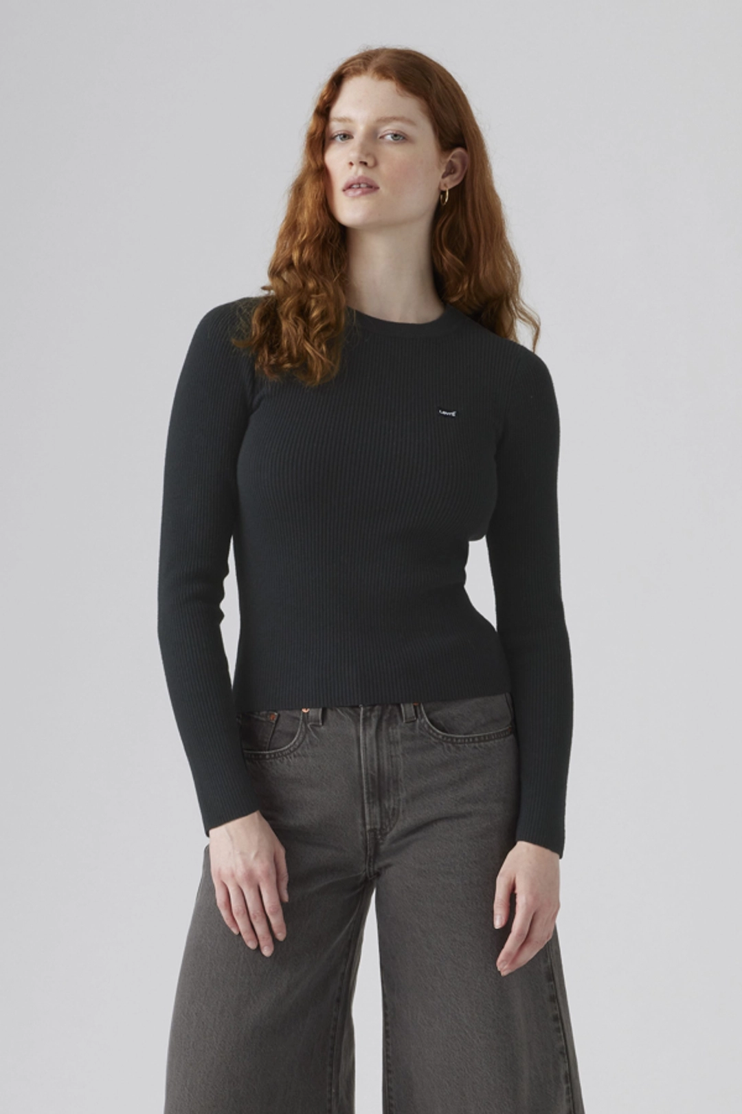 Levi's Pull Over Col Rond Maille Côtelée - Femme - Bleu / Adrienne Stripe Egret Rib - XS - 2