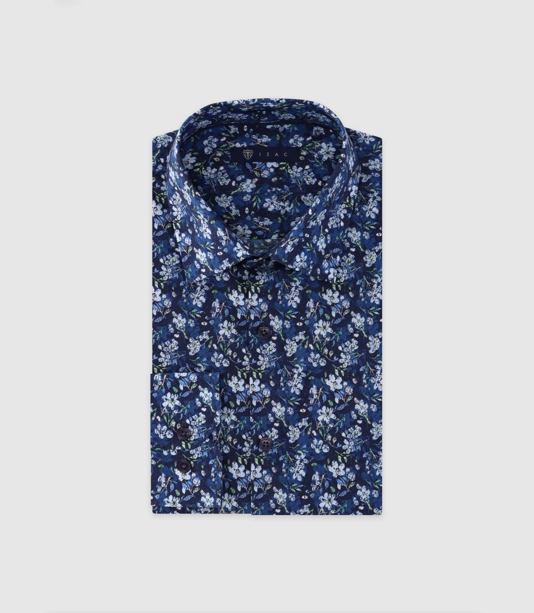 IZAC - Chemise à motifs marine