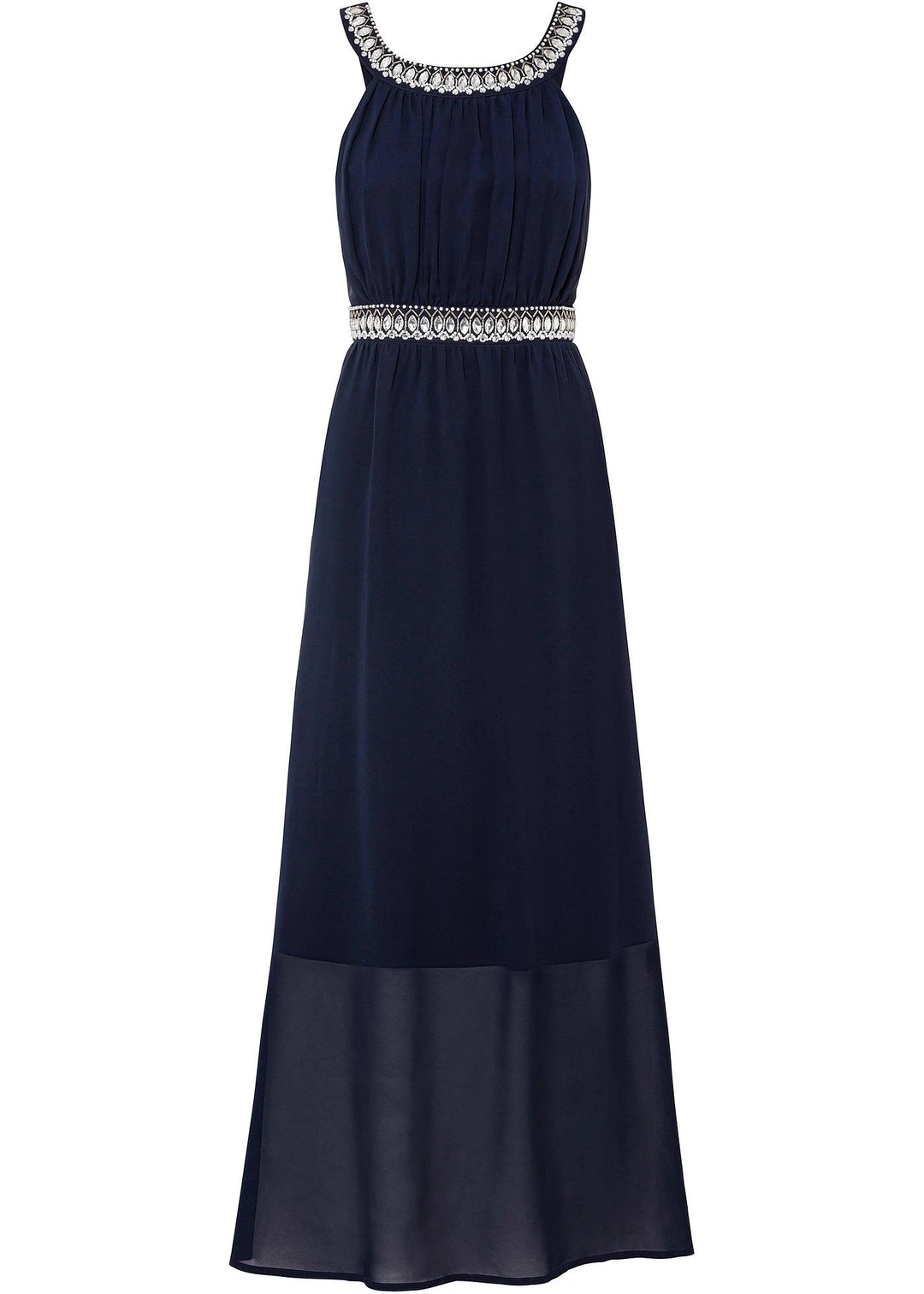 Robe longue avec strass