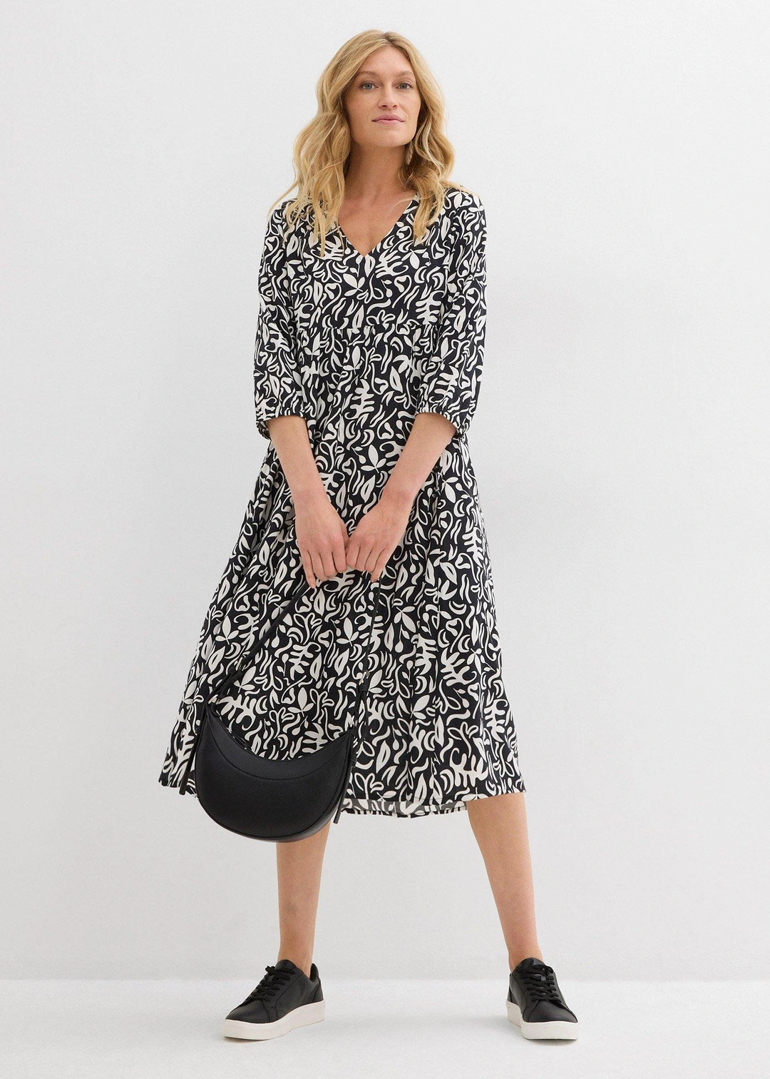 Robe midi en viscose fluide - 2