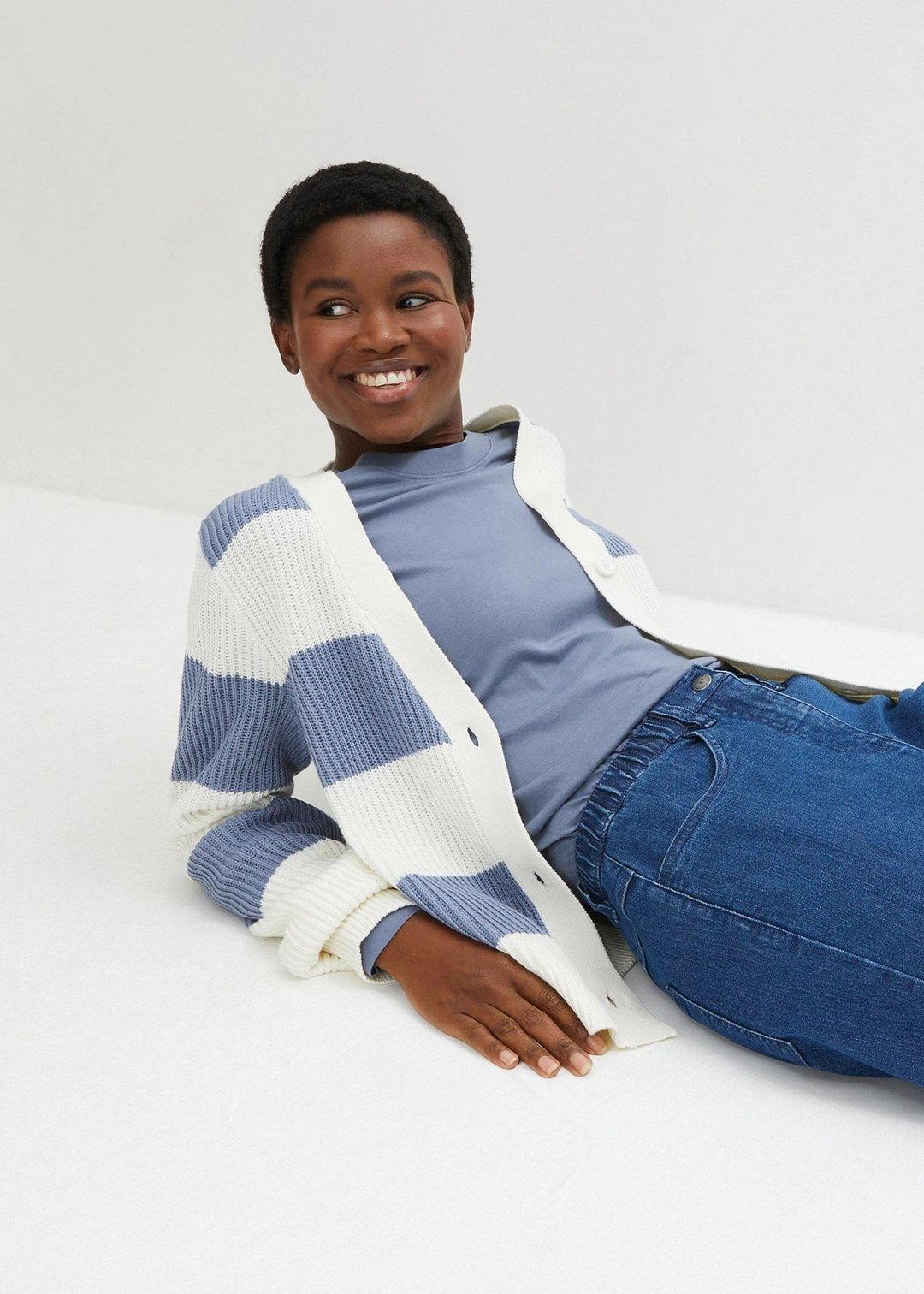 Jean mom taille haute, extensible - 3
