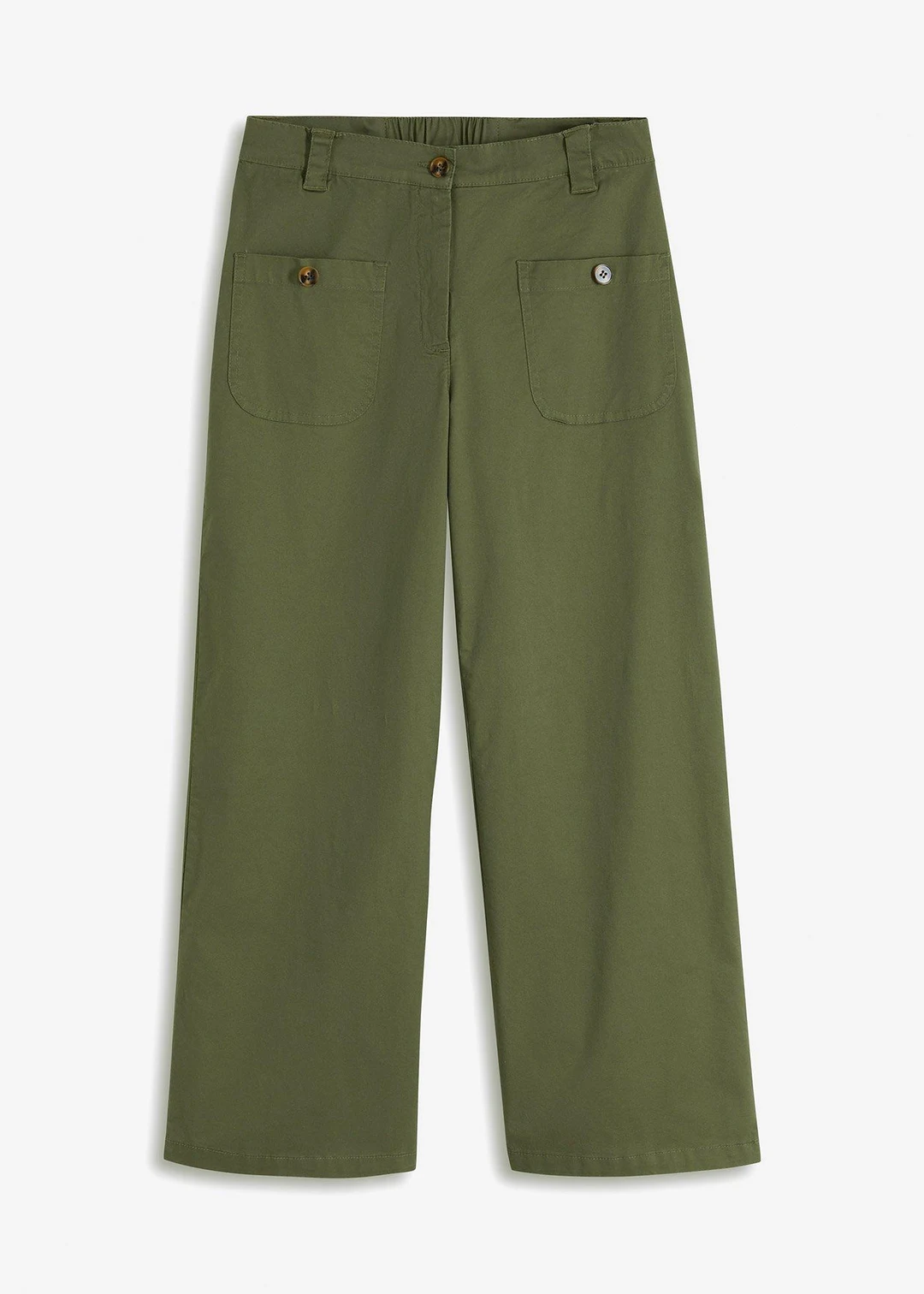 Jean large, taille haute et élastiquée
