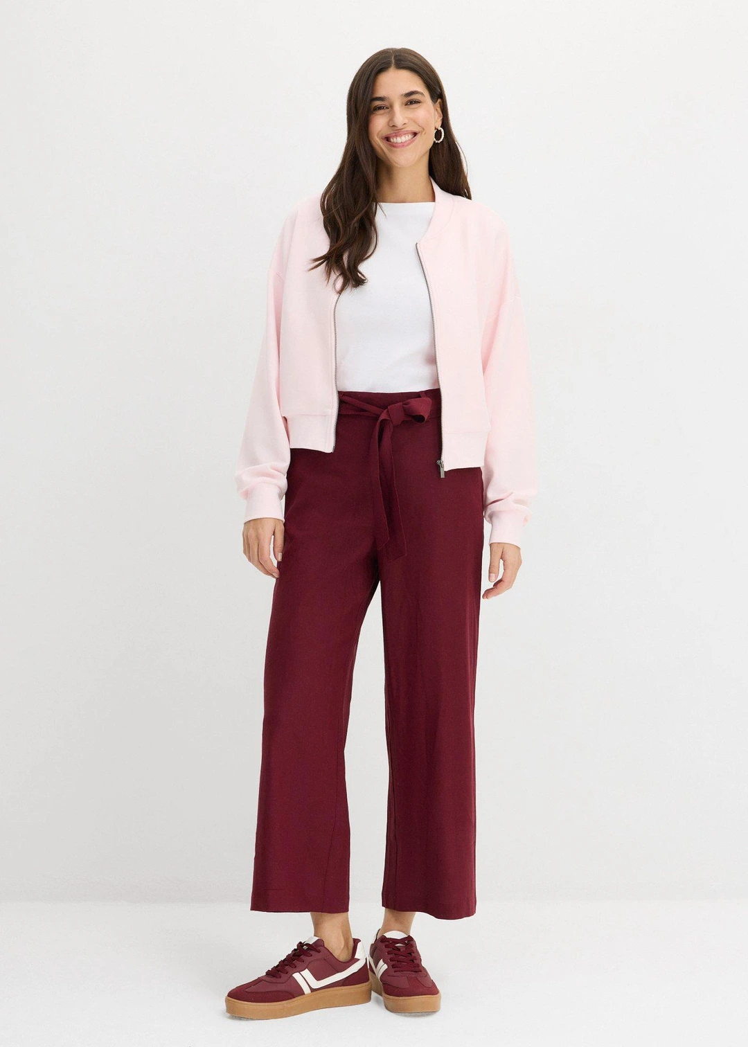 Pantalon large en lin mélangé - 2