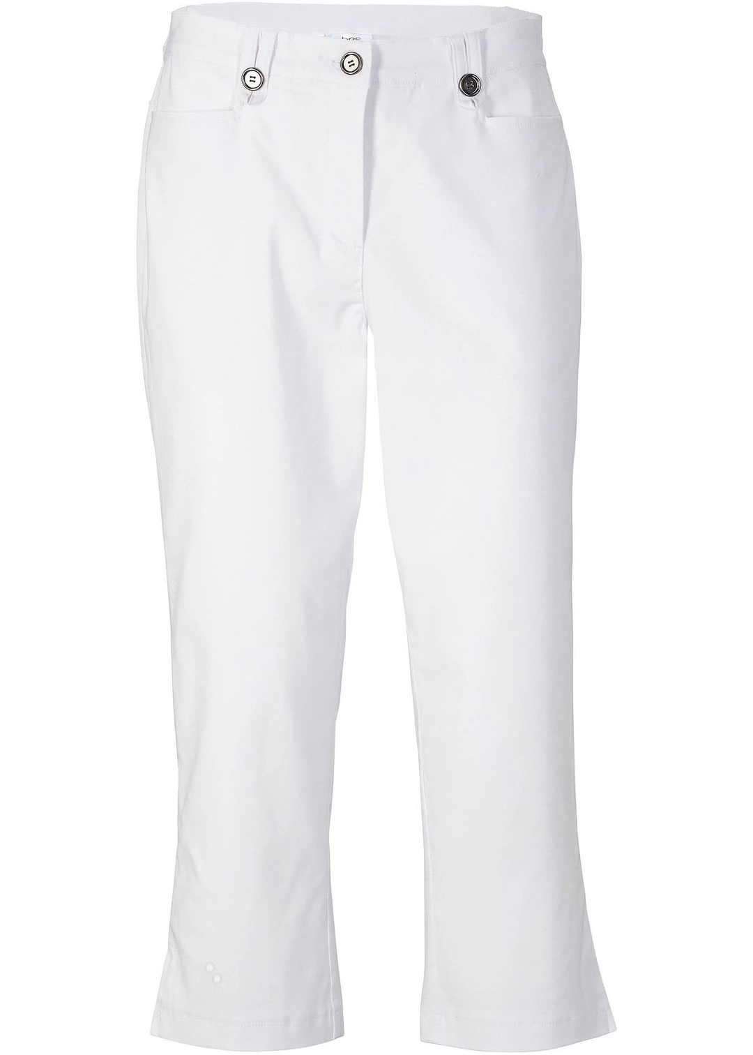 Pantalon 7/8 en bengaline avec taille élastiquée