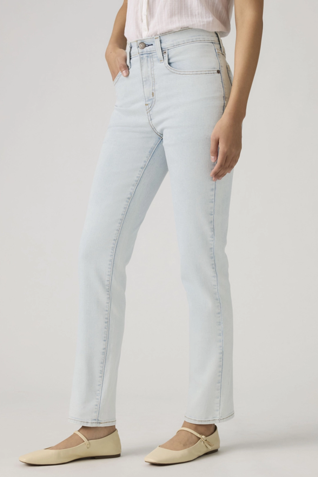 Levi's Jean 724 Taille Haute Droit - Femme - Bleu / Blue Wave Mid - 30X30 - 2