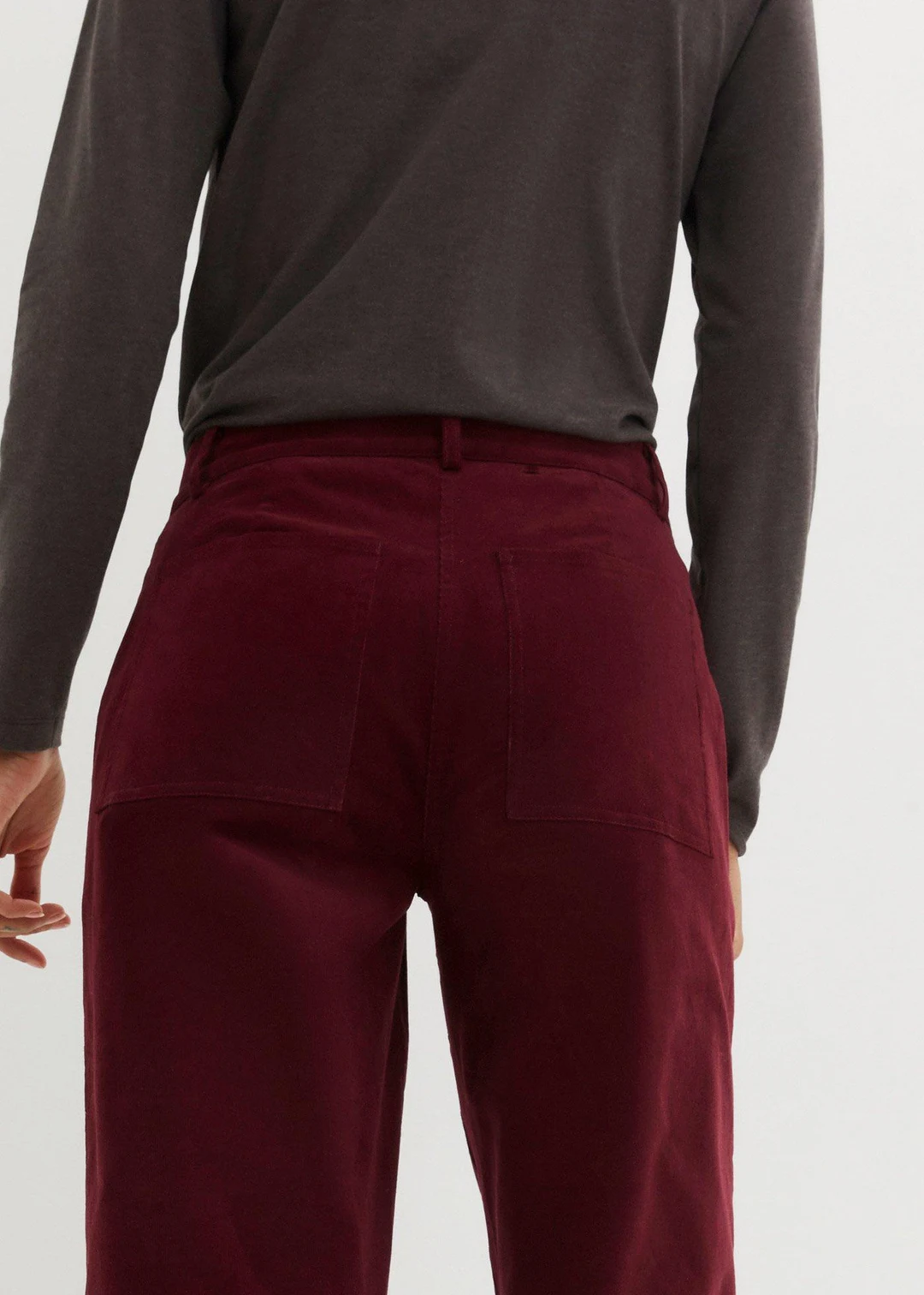Pantalon en velours côtelé extensible - 3