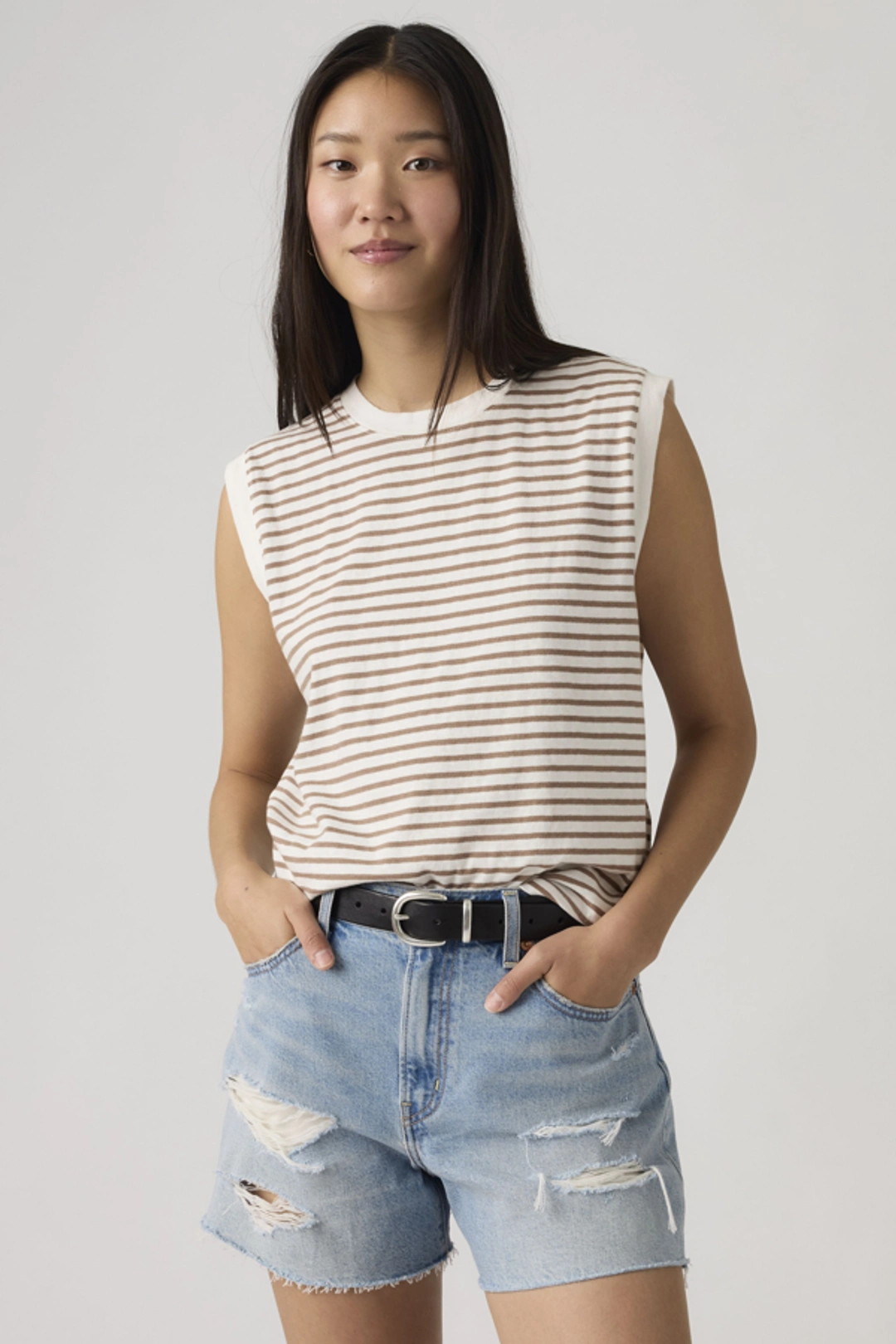 Levi's Débardeur Boxy - Femme - Noir / Anthracite Night - XS