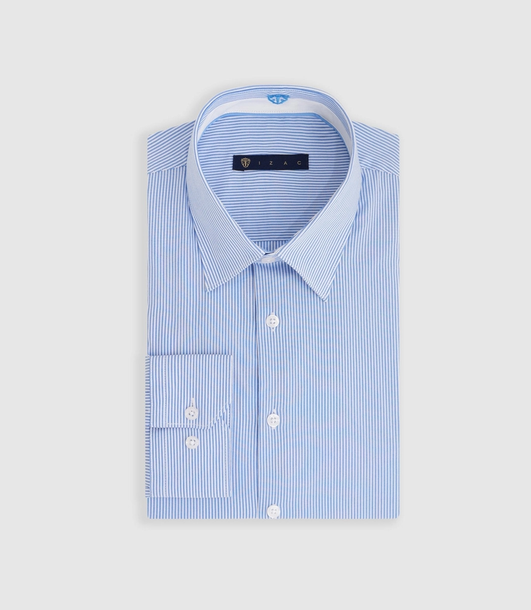 IZAC - Chemise à rayures bleu ''Max''