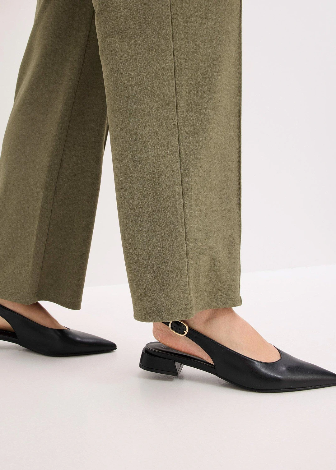 Pantalon élastiqué en interlock épais - 3