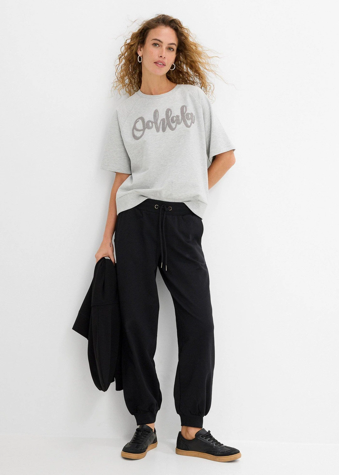 Pantalon de jogging, taille élastiquée - 2