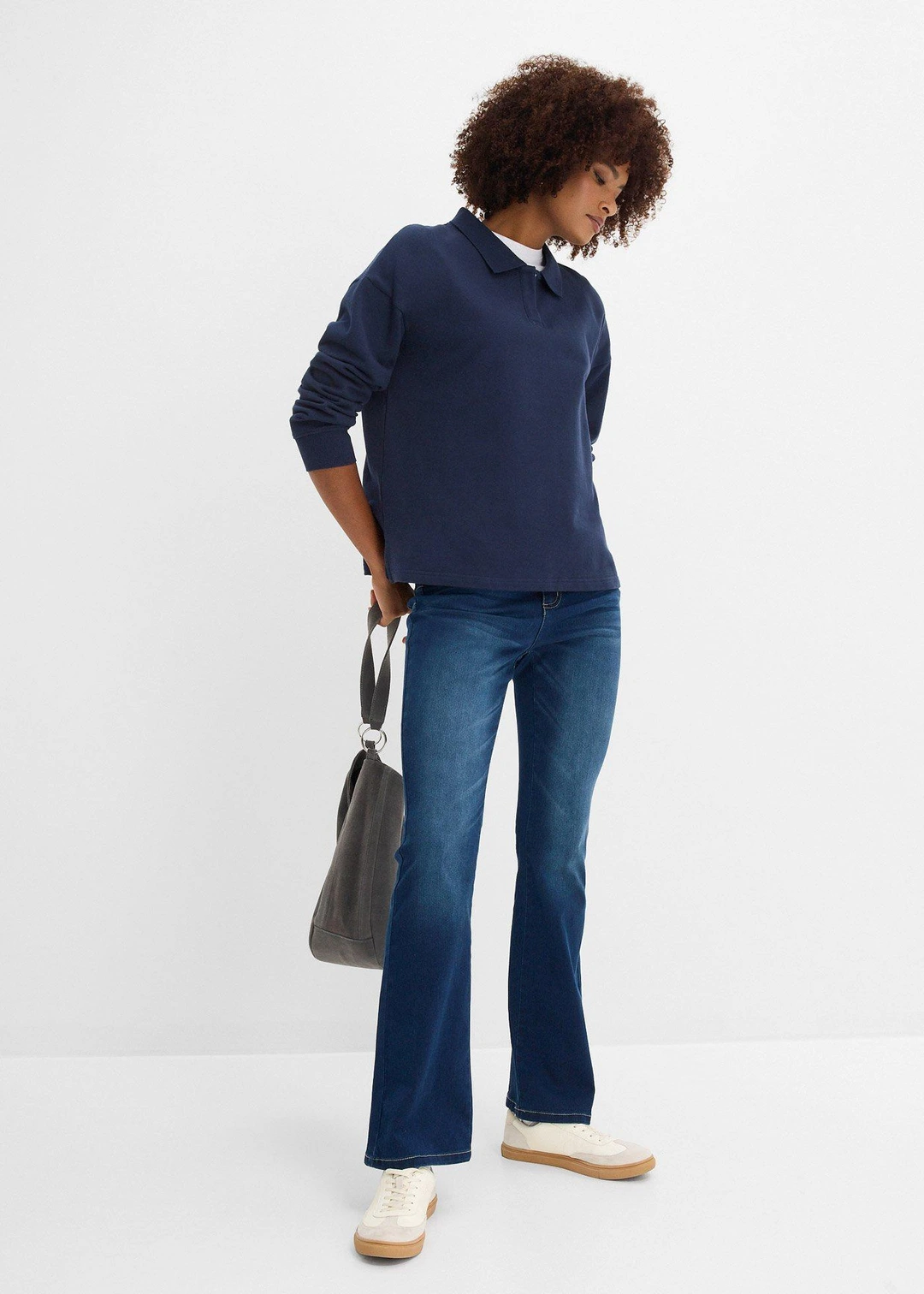 Jean bootcut taille mi-haute, sculptant - 2