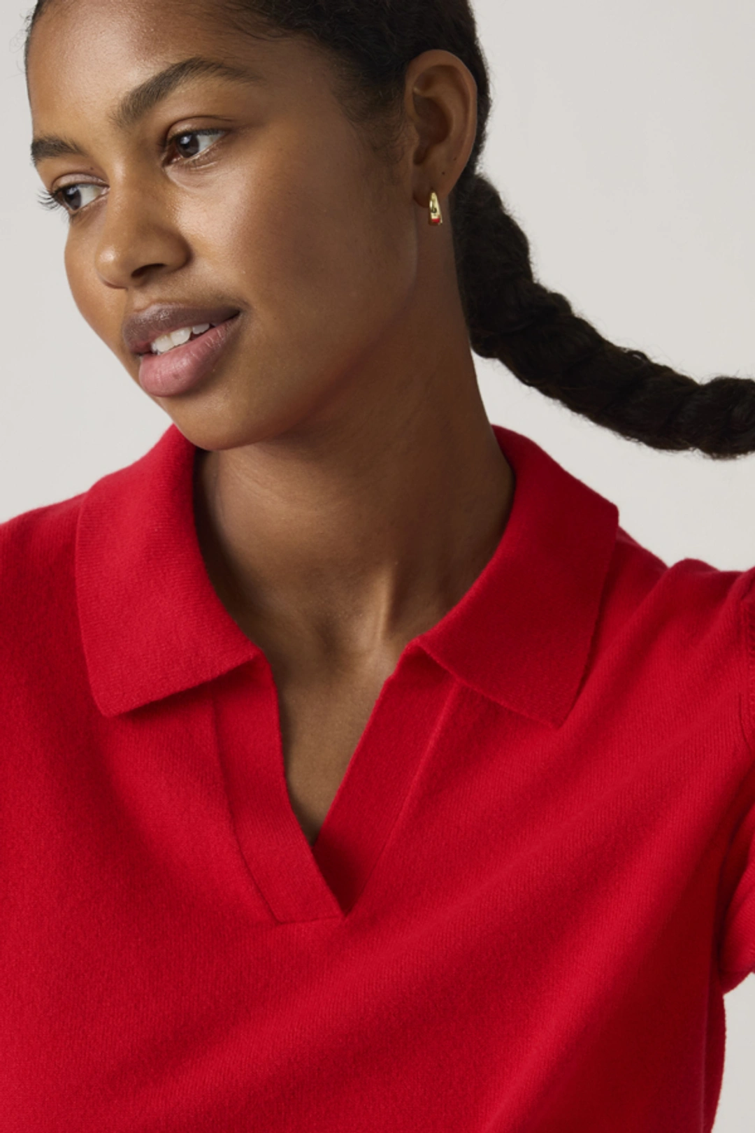 Levi's Pull Polo Ultra Doux - Femme - Rouge / True Red - XS - 2