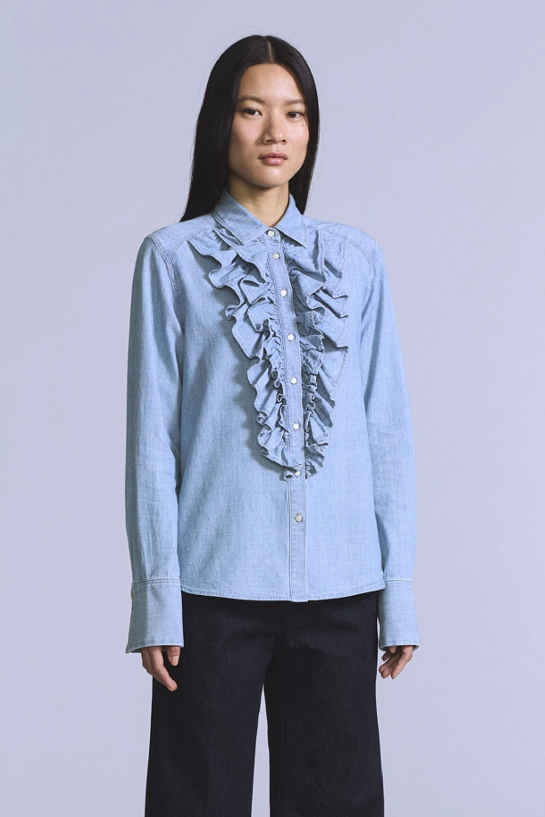 Levi's Chemise Tuxedo - Femme - Bleu / Blue Lagoon Chambray - XS - 2