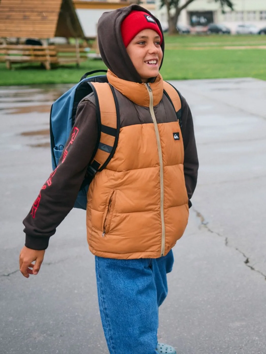 Cold Days Sleeveless - Doudoune sans manches pour Garçon 8-16 ans Marron