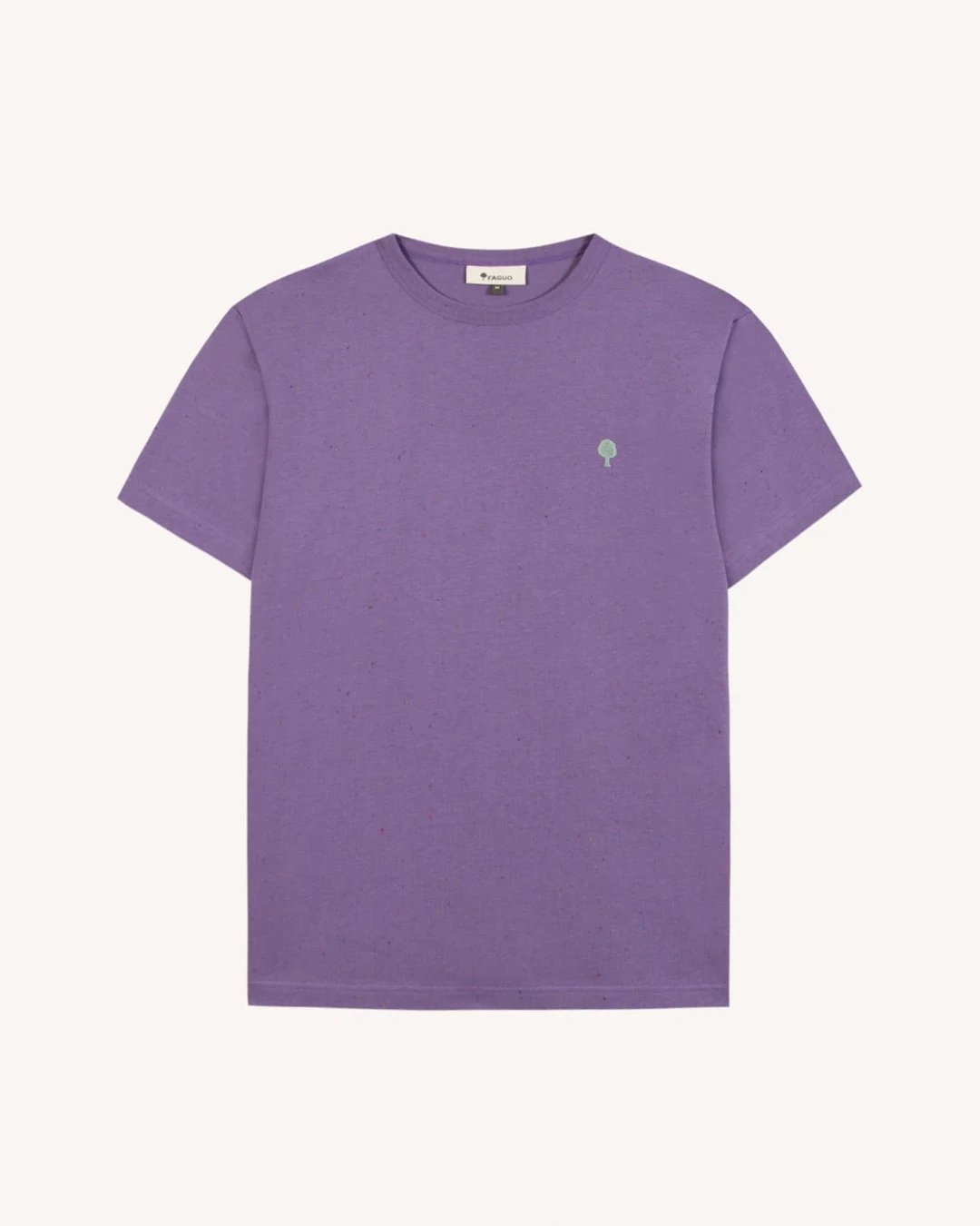 T-shirt chiné vert coton bio - LUGNY - 2