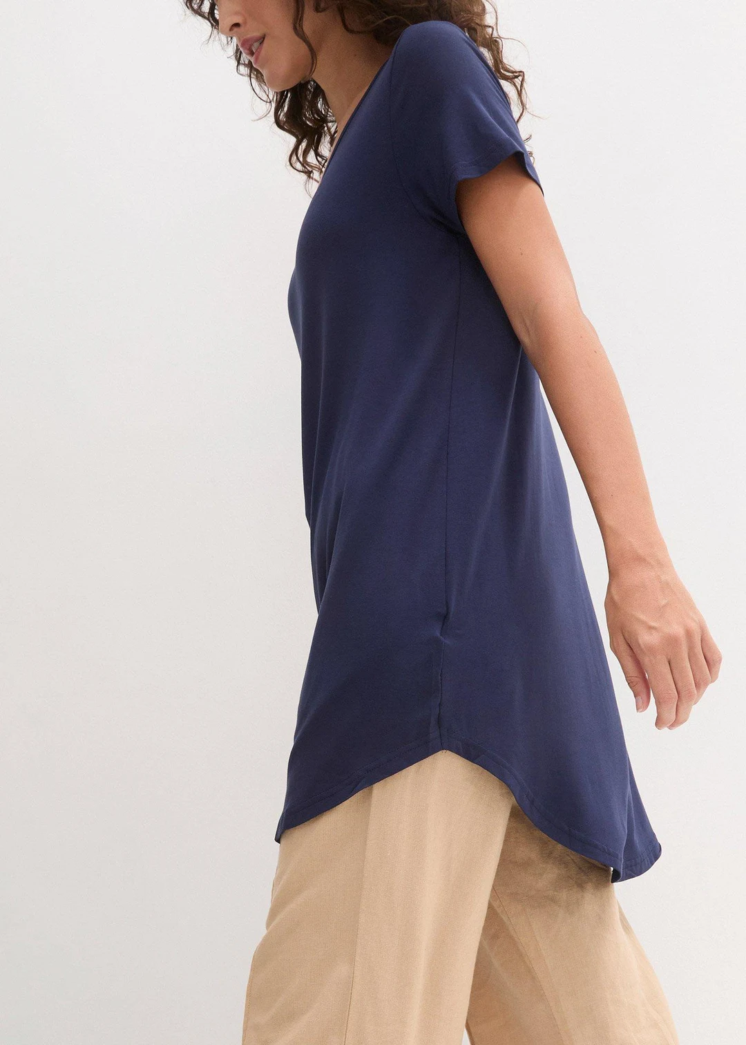 T-shirt long en viscose douce - 3