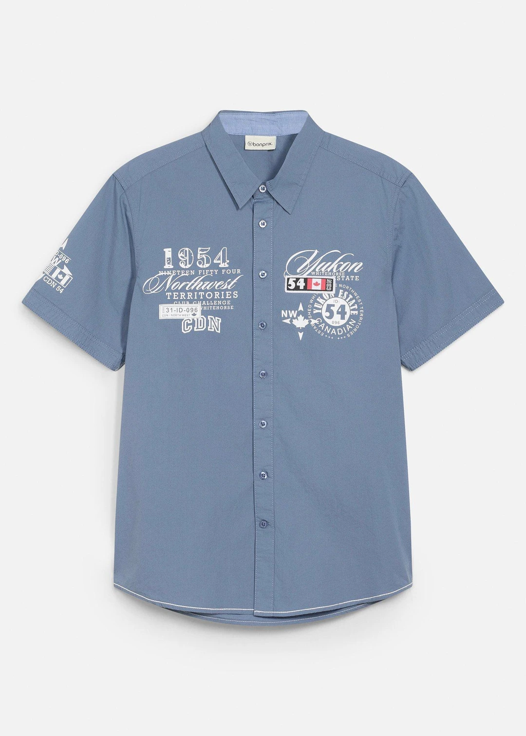 Chemise manches courtes, coupe slim