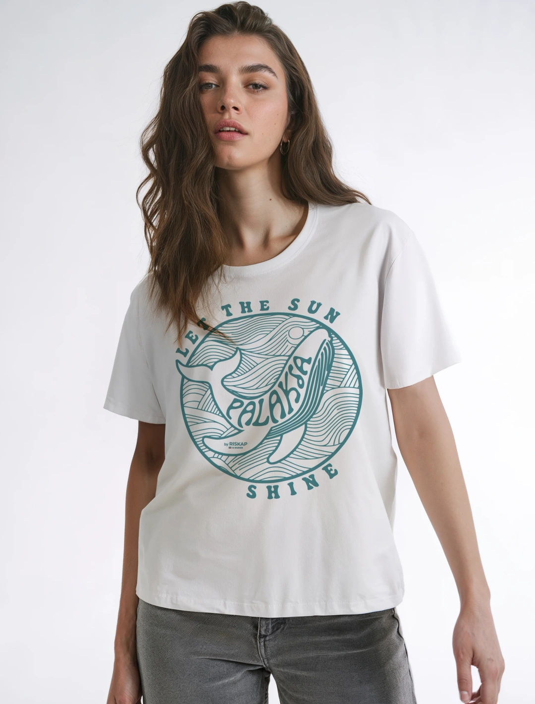 T-shirt Femme Léger – Sun Whale – Coton Bio Premium
