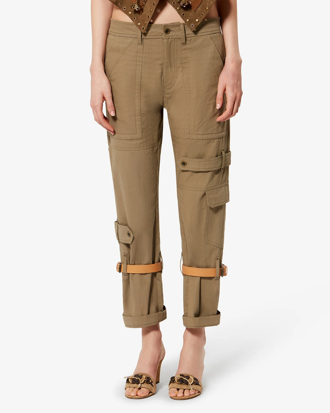 Pantalon Brinda - Femme - Kaki - Taille 42 - 5