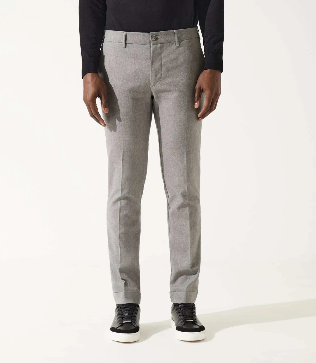 IZAC - Pantalon chino taille élastique gris VTWILL