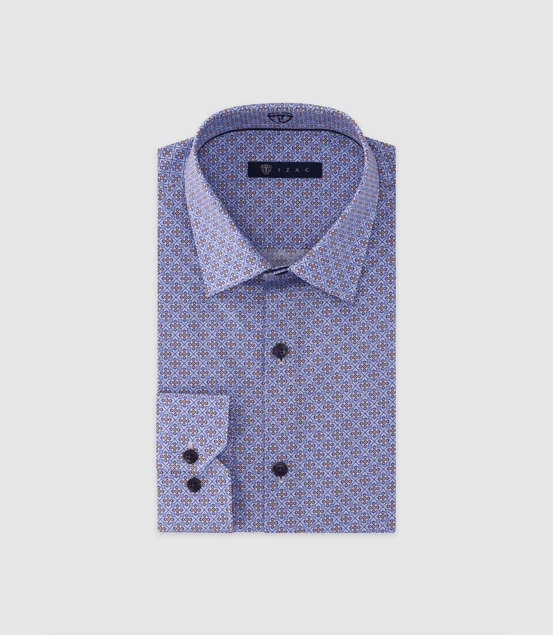 IZAC - Chemise ajustée bleue