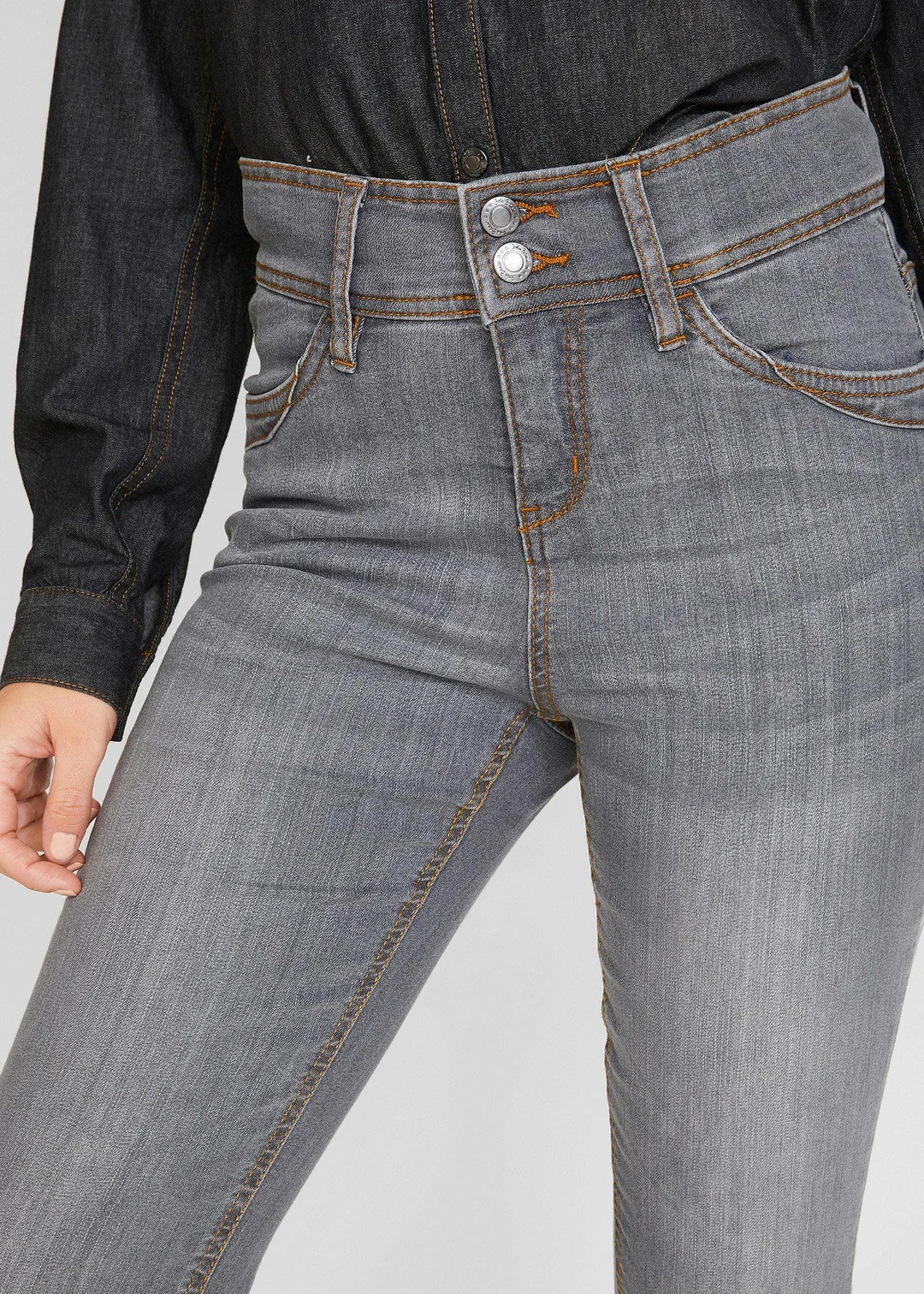 Jean slim taille haute, extensible et confortable