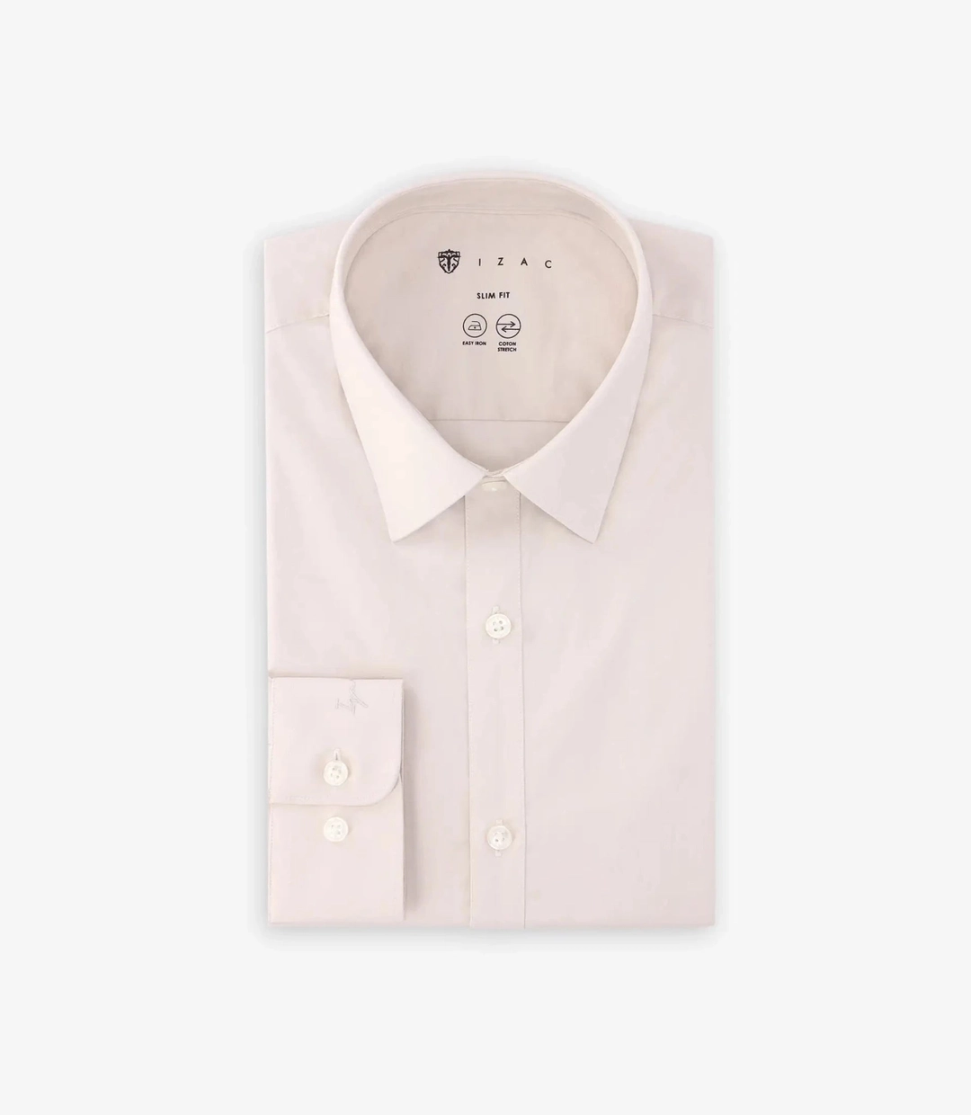 IZAC - Chemise ville en coton beige