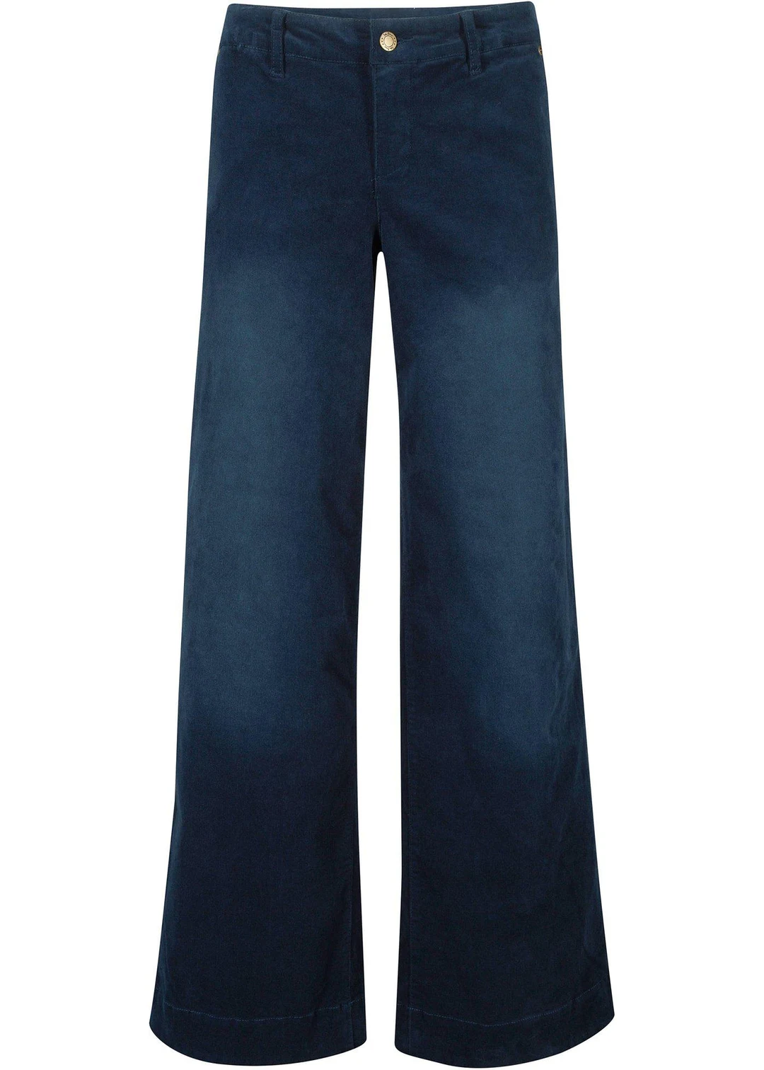 Pantalon large en velours côtelé extensible