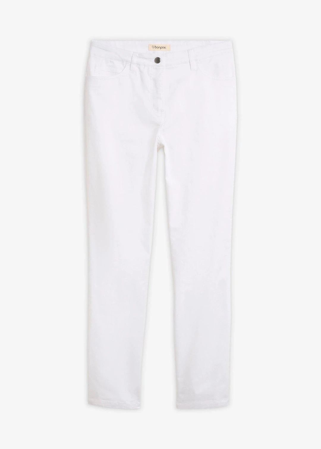 Pantalon droit et extensible, taille mi-haute