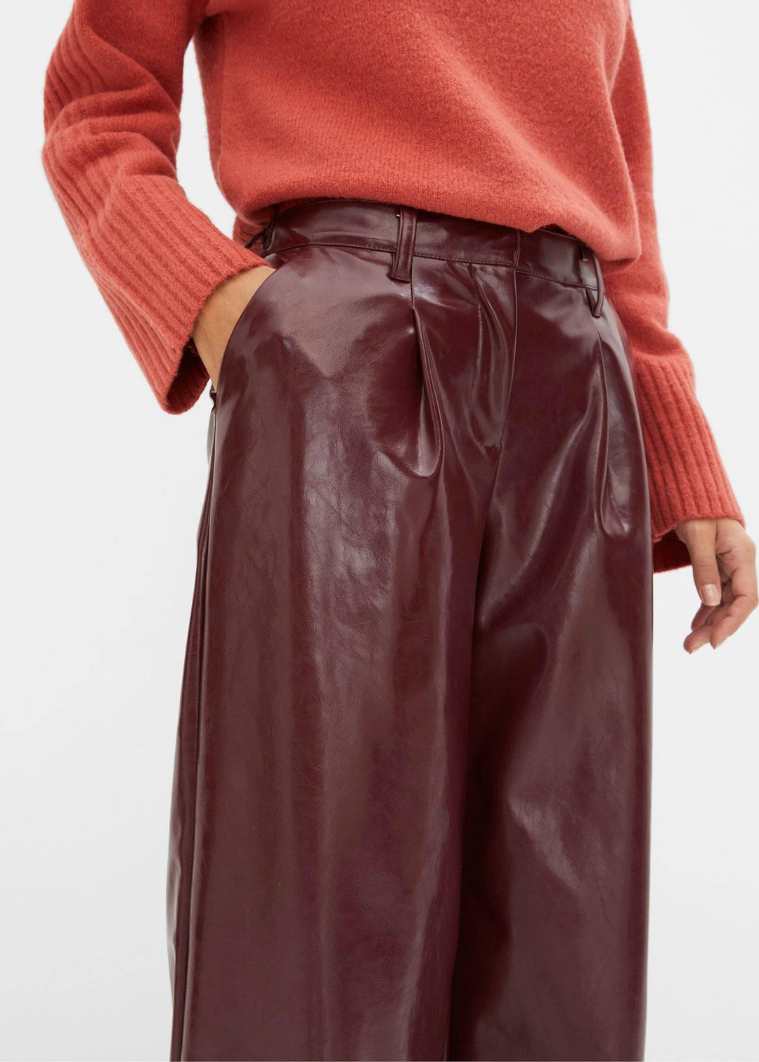 Pantalon enduit