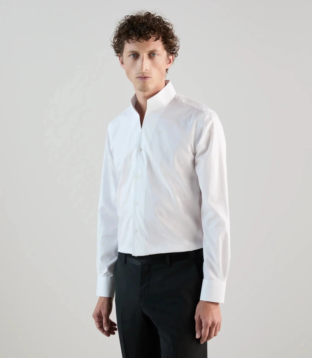 IZAC - Chemise col philosophe blanche