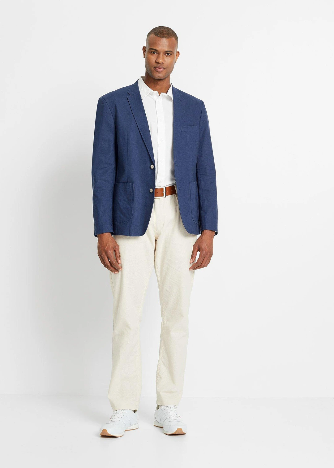 Veste de costume en lin majoritaire, Regular - 2