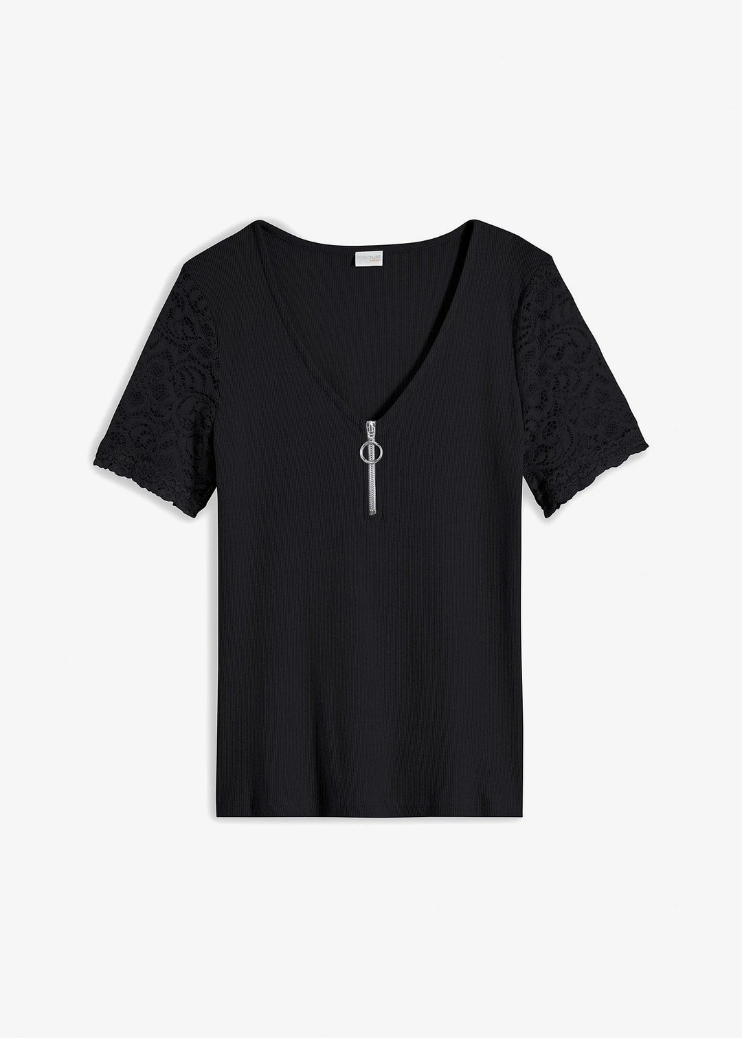 T-shirt en coton côtelé