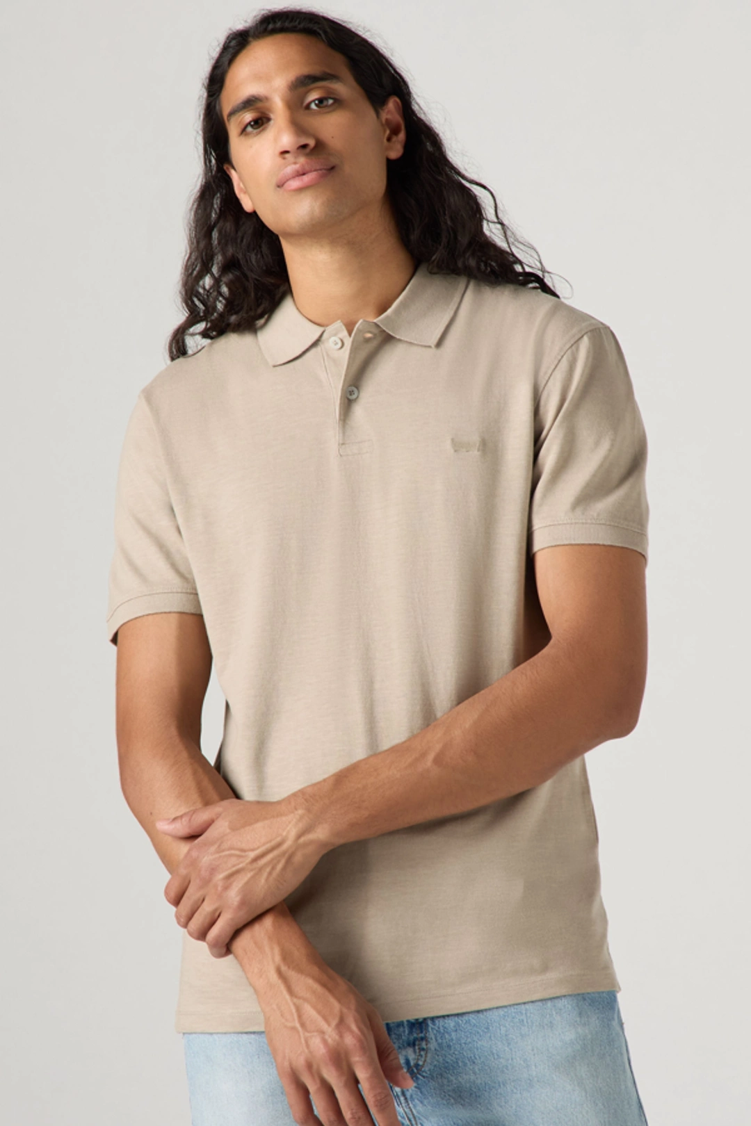 Levi's Polo Housemark Slim - Homme - Noir / Meteorite - S