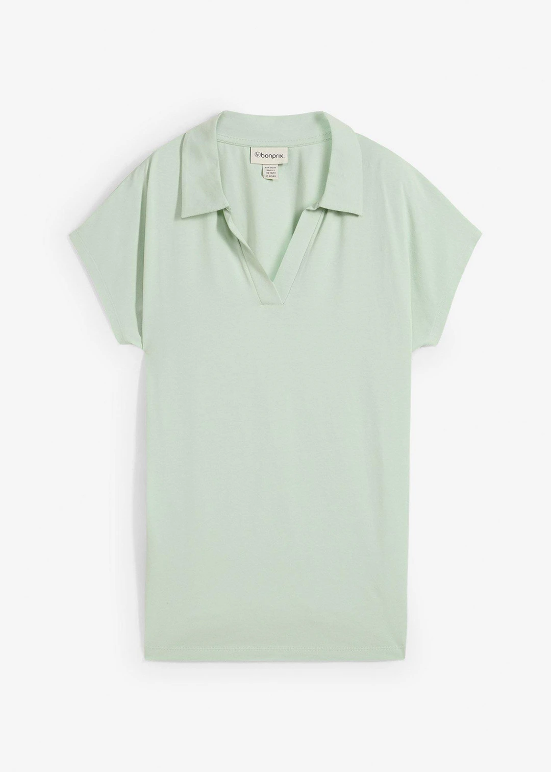 T-shirt à col polo ouvert