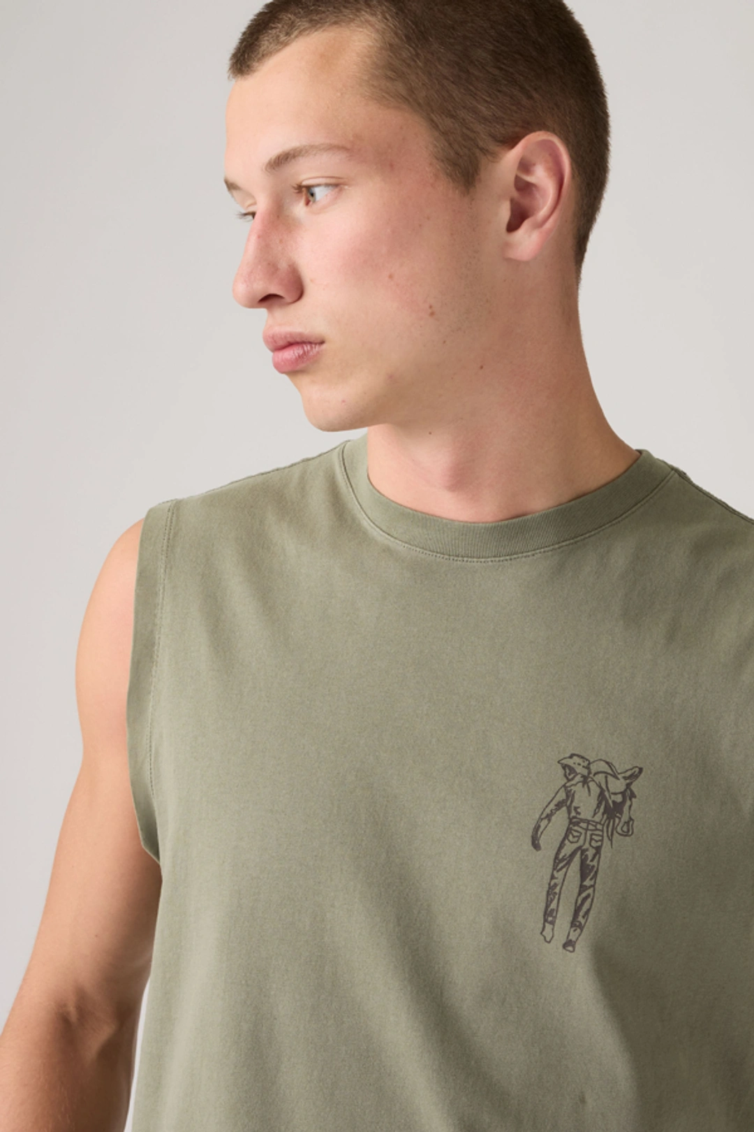 Levi's Débardeur Graphique - Homme - Beige / Pumice Stone - XL - 2