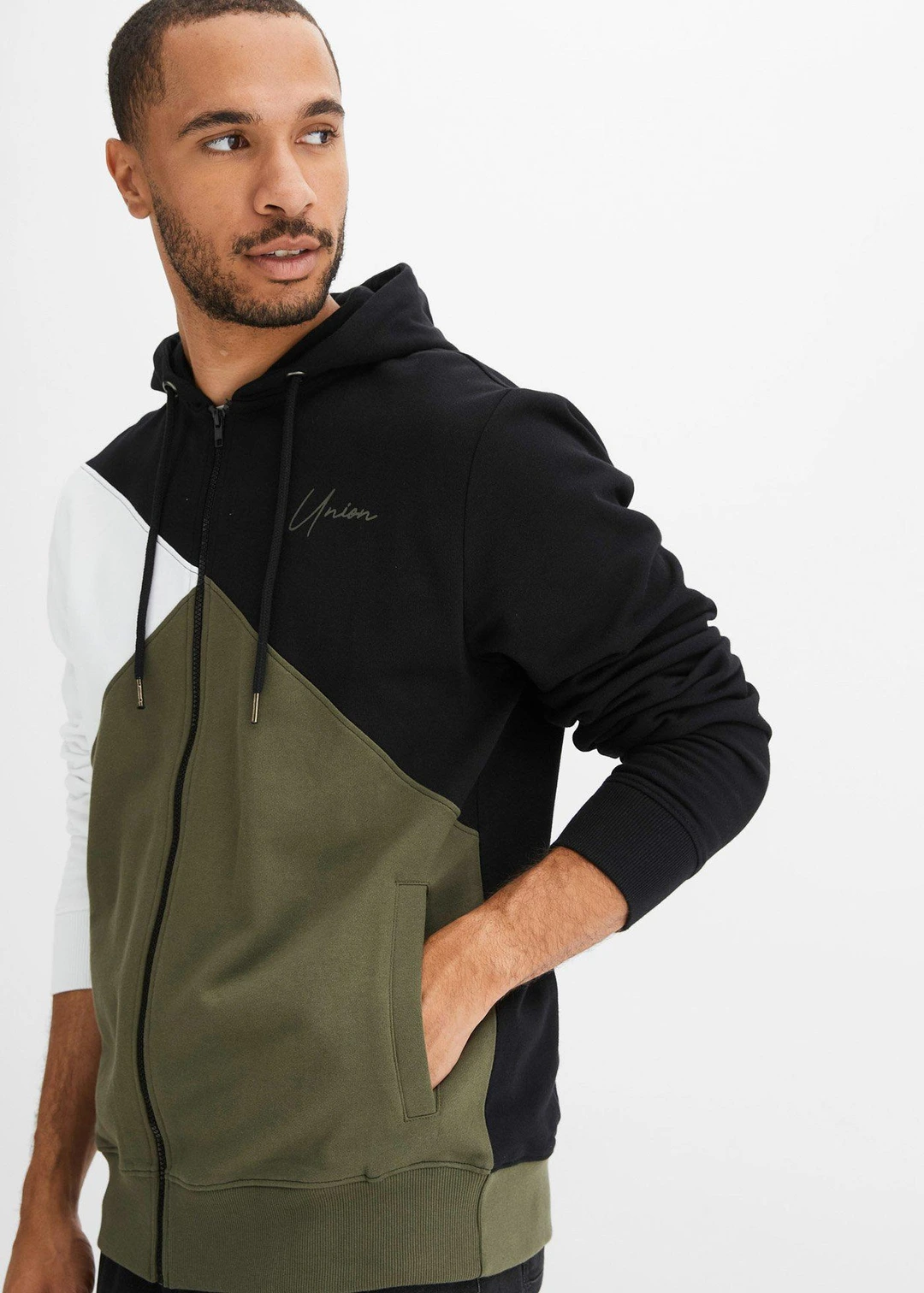 Sweat zippé à capuche 100% coton - 3