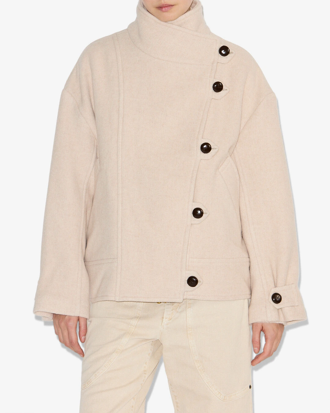 Manteau Hanis - Femme - Écru - Taille 40 - 5