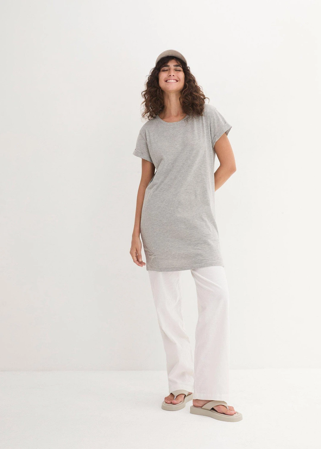 T-shirt long 100% coton - 2