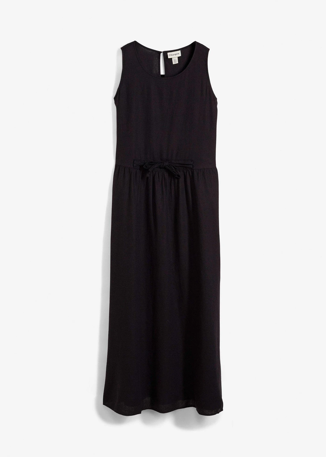 Robe longue en léger mélange de lin et viscose