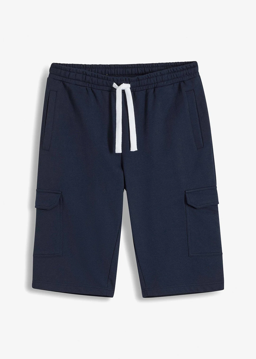 Bermuda cargo en sweat 100% coton