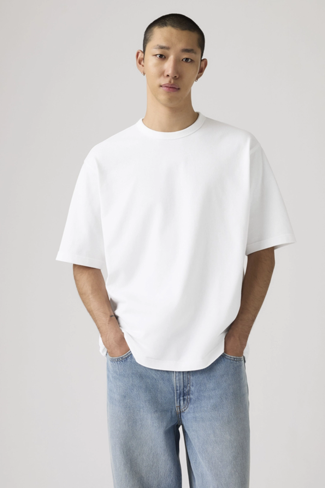 Levi's T Shirt Épais Loose - Homme - Noir / Garment Dye Jet Black - XL