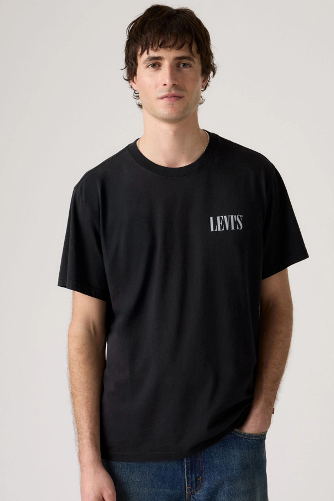 Levi's T Shirt Graphique Relaxed - Homme - Noir / Jet Black - 2XL