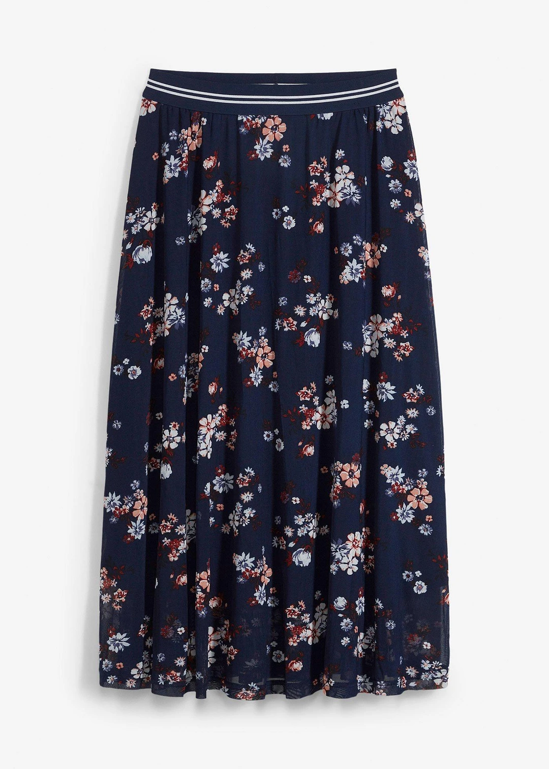 Jupe en mesh à taille élastiquée